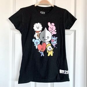 ❤️ BT21 Character Group Front Back Graphic Tee T-Shirt